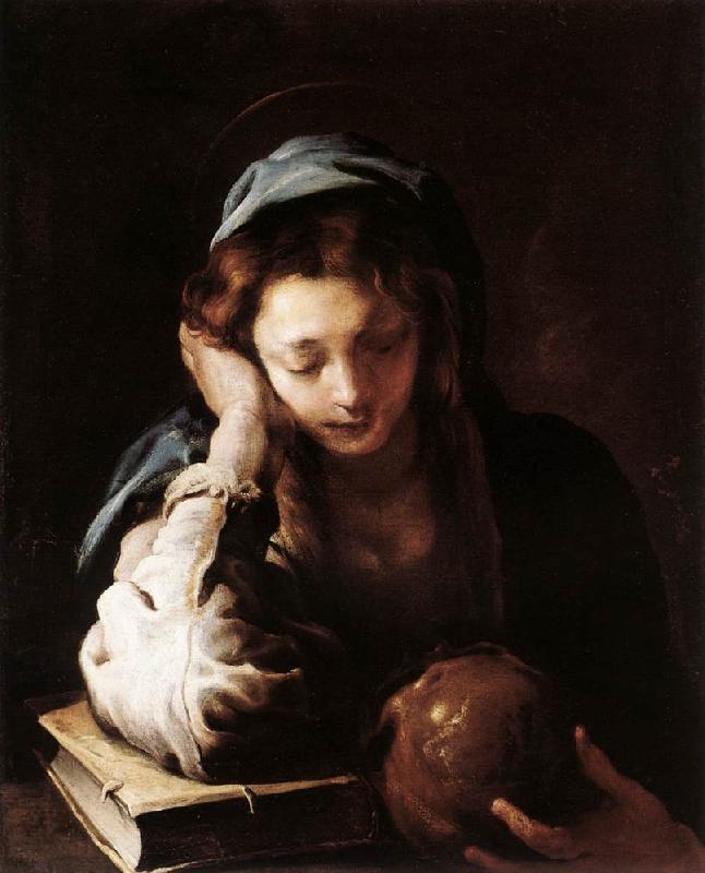 FETI, Domenico The Repentant St Mary Magdalene dfr Sweden oil painting art